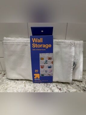 Up & Up 20 Pocket Wall Storage Organizer Cream - NWT